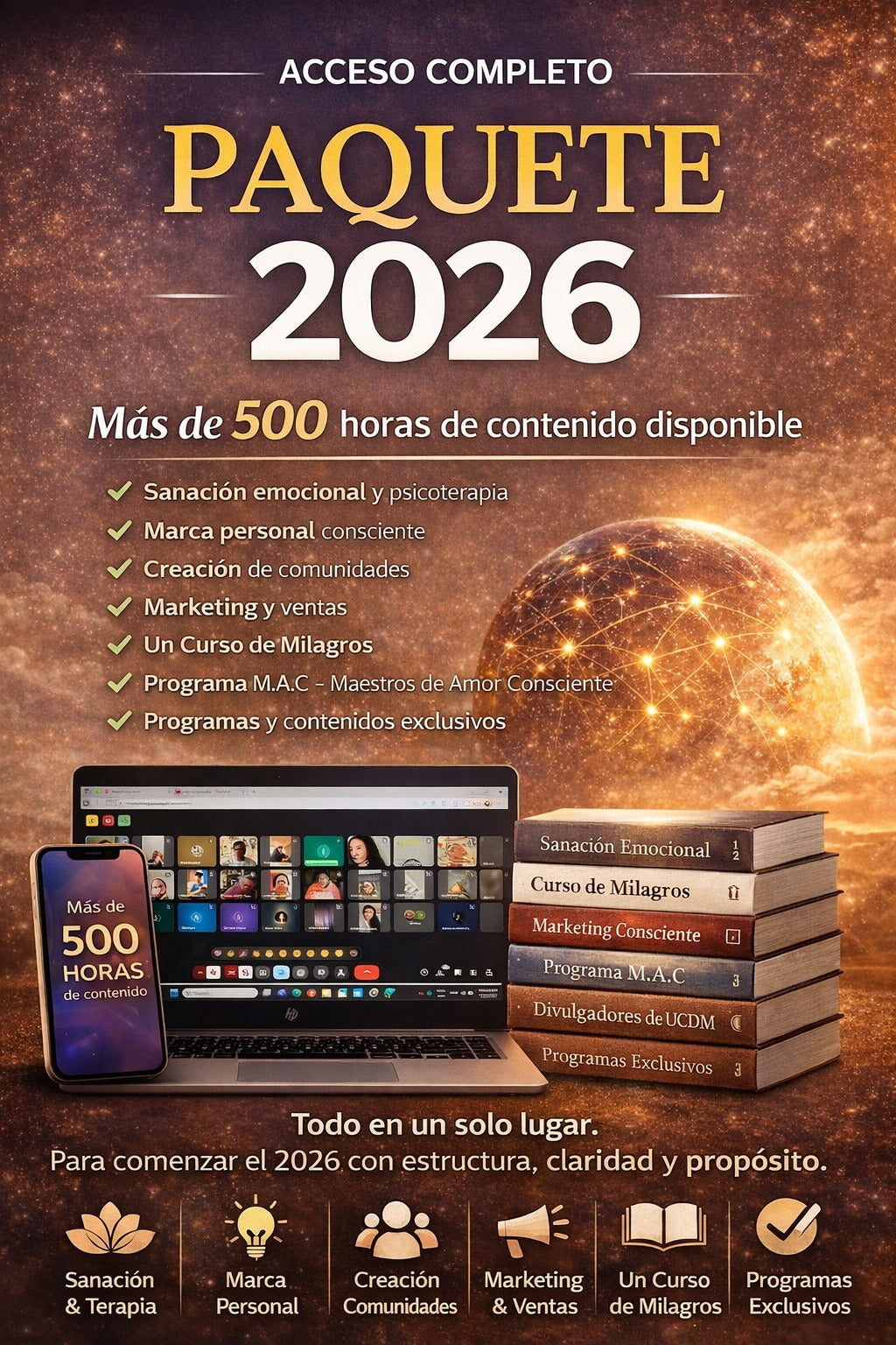 Tu paso al siguiente nivel - La biblioteca más grande para elevar tu consciencia y tus resultados reales