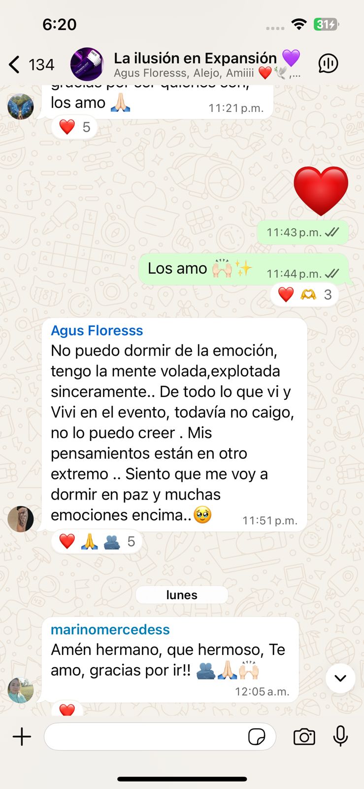 Testimonio WhatsApp real